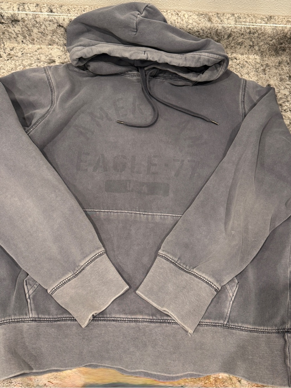 American Eagle Outfitters Faded Gray Pullover Hoodie